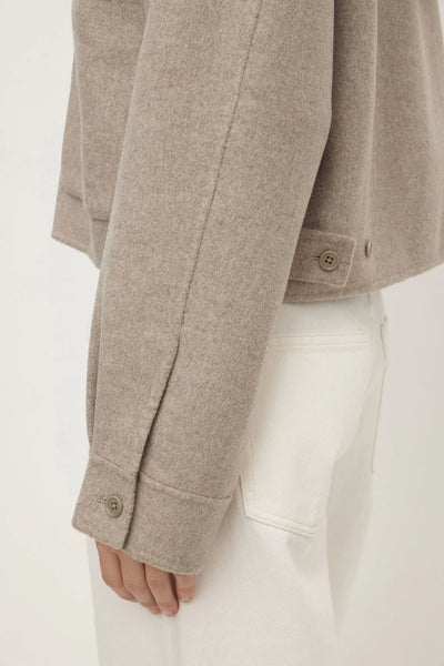 Dallas Wool Jacket PEBBLE