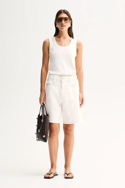 Perkins Denim Short IVORY