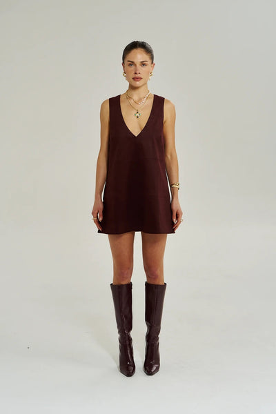 V Neck Mini Dress SYRAH