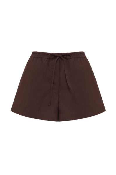 Cerie Poplin Short CHOCOLATE