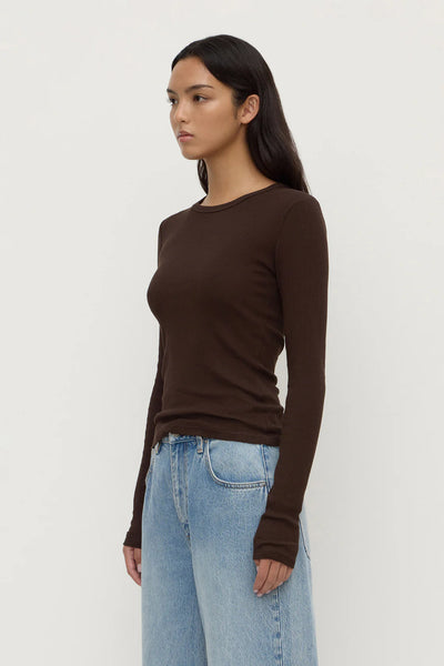Zali Long Sleeve Tee GANACHE