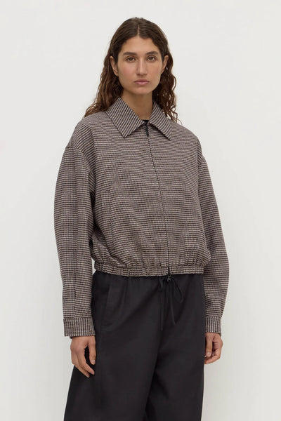 Solana Wool Jacket BROWN/BLACK CHECK