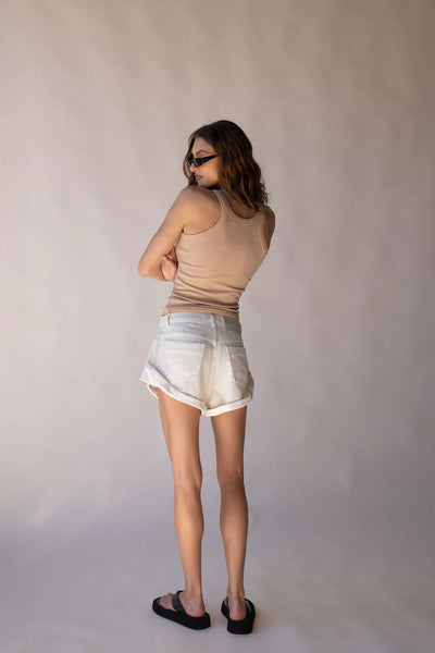 Goldie Denim Short CREAM