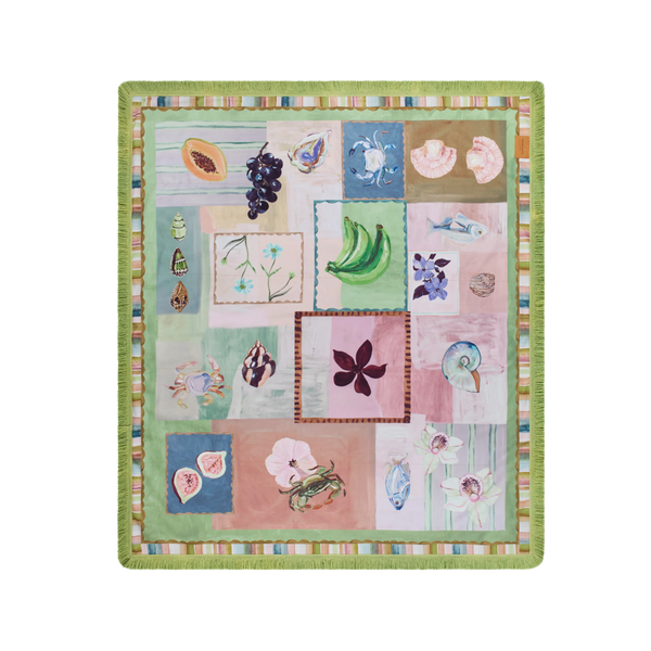 Annie Everingham Picnic Rug - Patchwork Sea