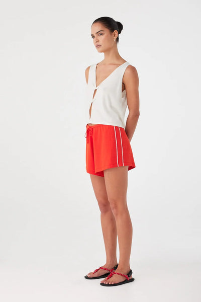 Pippa Drawstring Short HIBISCUS