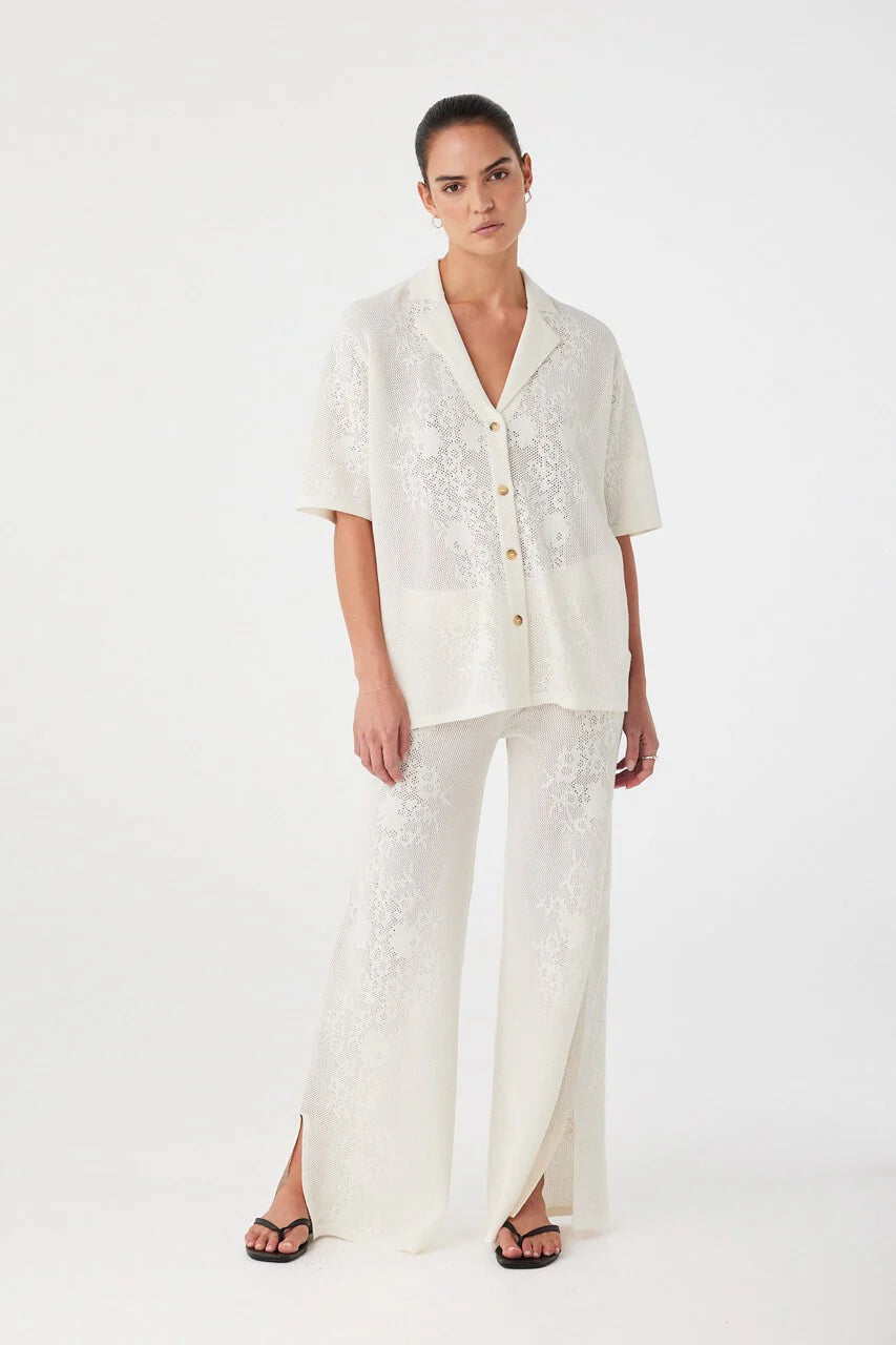 Aster Crochet Pant CREAM