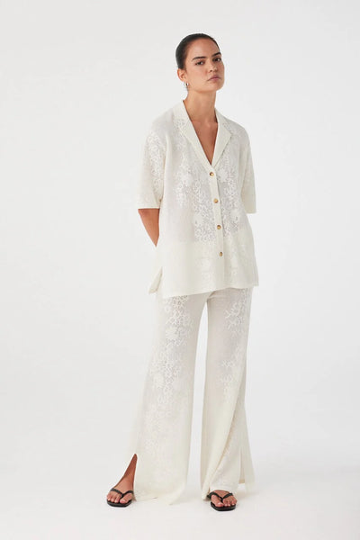 Aster Crochet Shirt CREAM