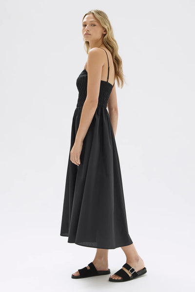 Aubrey Rouched Dress BLACK