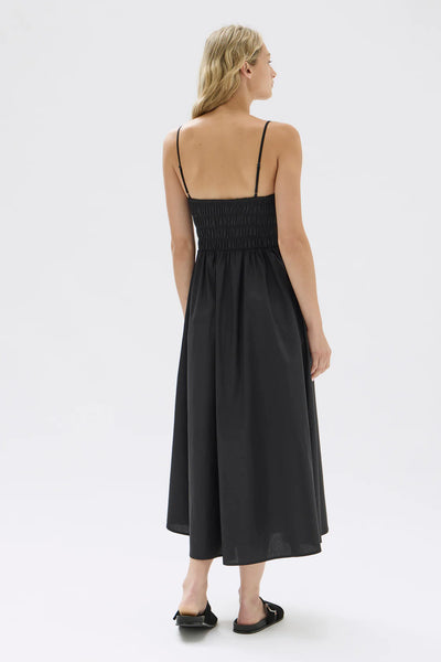 Aubrey Rouched Dress BLACK