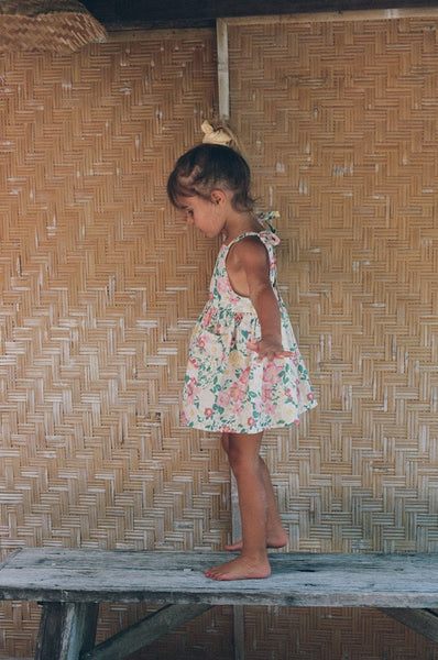 Luna Pinafore GARDEN FLORAL