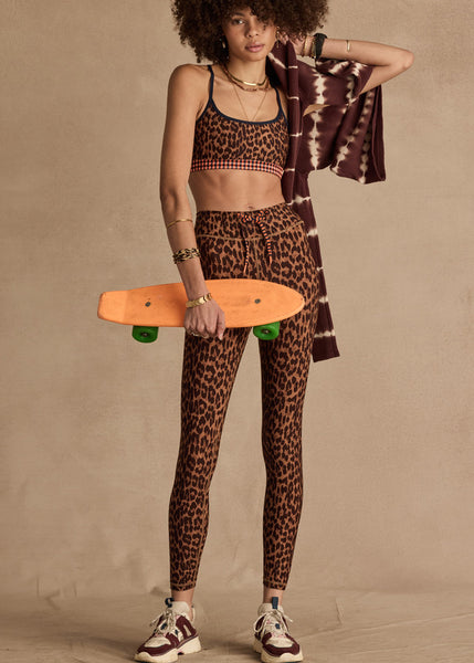 Malawi Badu Crossback Bra LEOPARD
