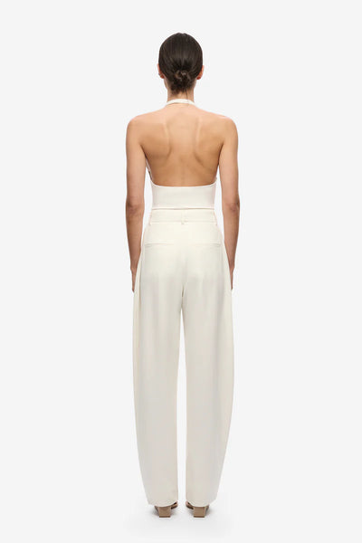 The Jennifer Cupro Bodysuit IVORY