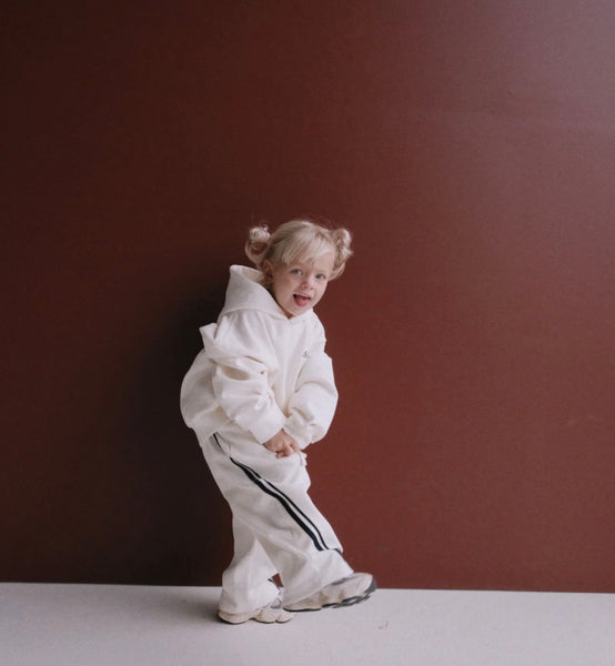 Kids Barrel Pants BUTTER/ NAVY