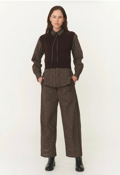 Gabe Lounge Pant CACAO CHECK