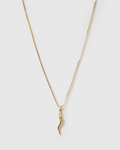 Cornicello Gold Charm Necklace - Large