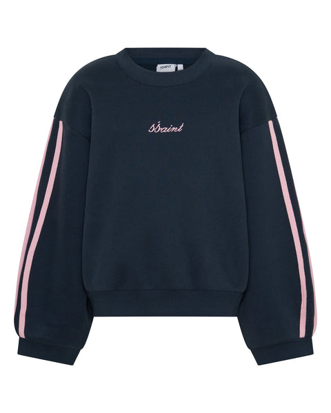 Kids Fleece Crew NAVY/ PINK