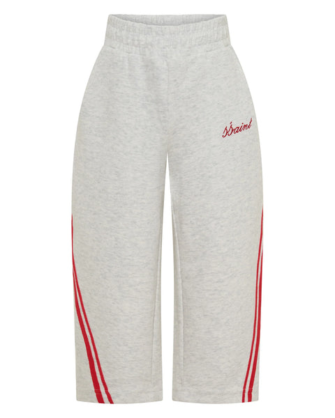 Kids Barrel Pants GREY/ RED