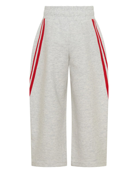 Kids Barrel Pants GREY/ RED