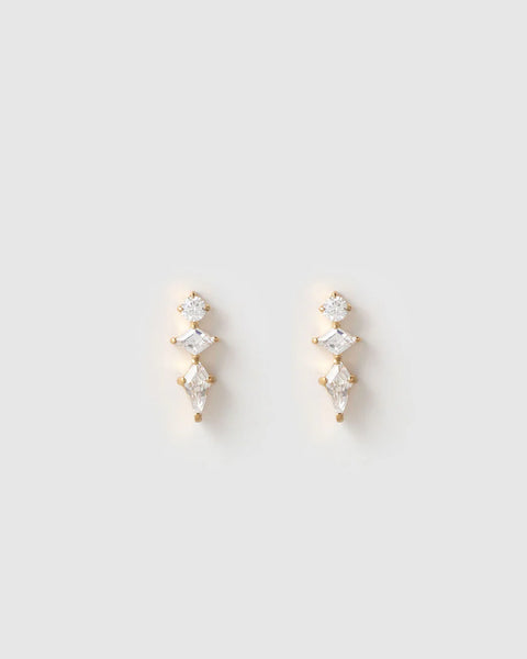 Ava Flat Back Earrings 14K GOLD PLATED