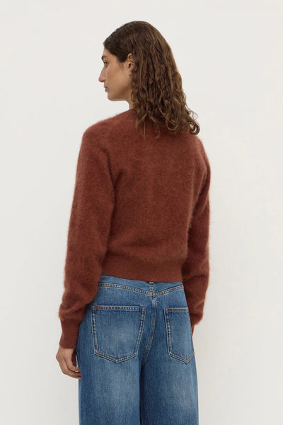 Carina Merino Wool Cardigan BURNT AMBER