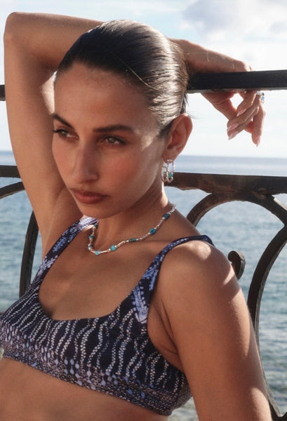 Sascha Earrings SILVER TURQUOISE