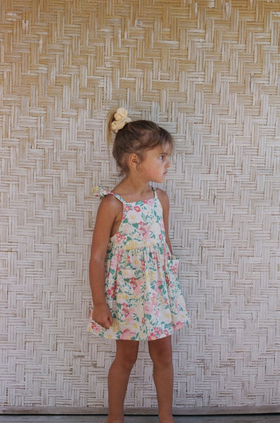 Luna Pinafore GARDEN FLORAL