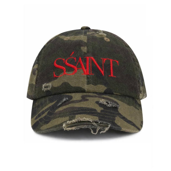 Ssaint Camo Dad Cap CHERRY