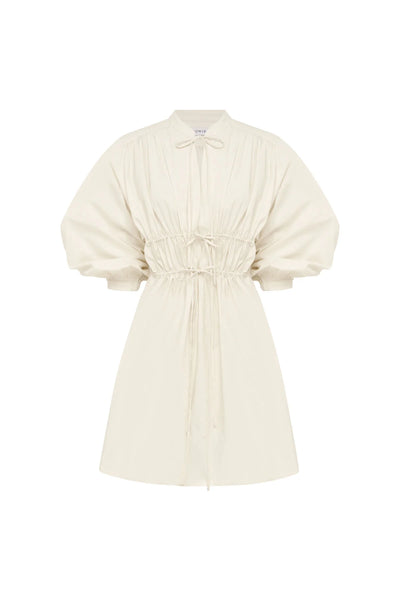 Piper Organic Mini Dress CREME