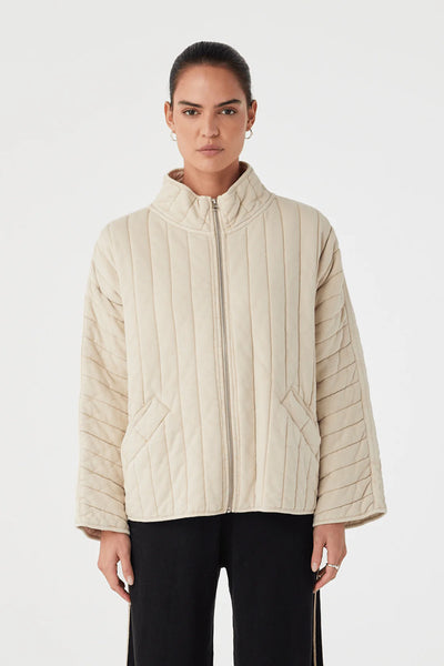 Tessa Quilted Jacket SAND