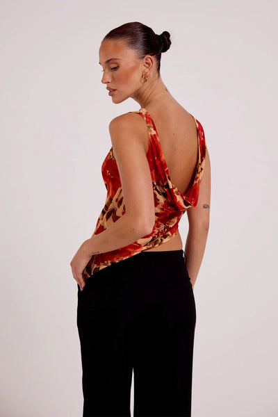 Reina Reversible Top CAMELLIA FLORAL