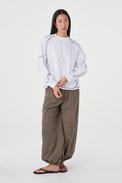 Kesh Long Sleeve Tee CREAM & ESPRESSO