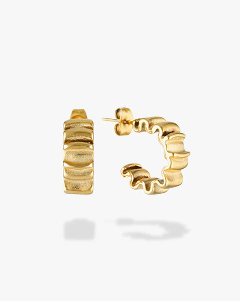 Poppy Wrinkle Earrings GOLD