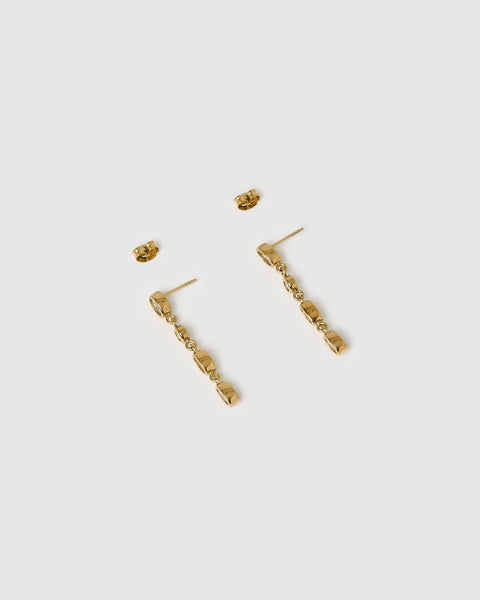Isadora Earring 14K GOLD PLATED/ STONE