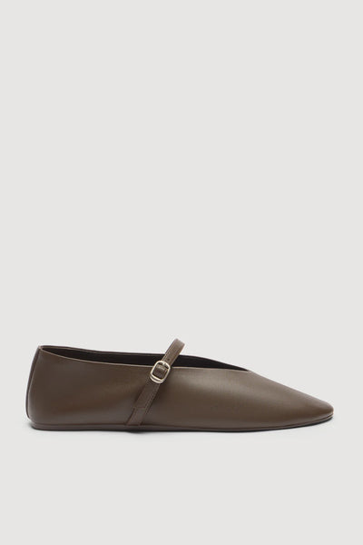 Millie Leather Ballet Flat BIRCH