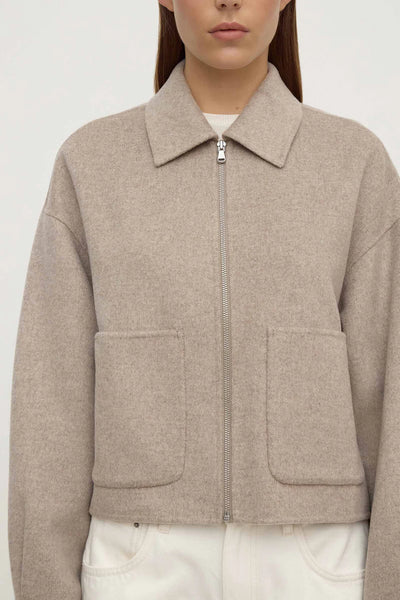 Dallas Wool Jacket PEBBLE