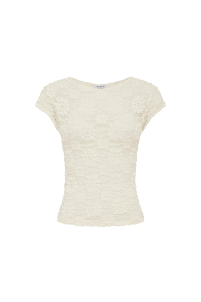 Galo Sunflower Lace Tee CREME