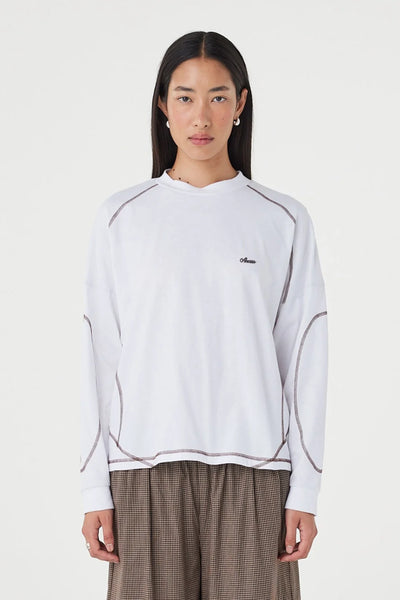 Kesh Long Sleeve Tee CREAM & ESPRESSO