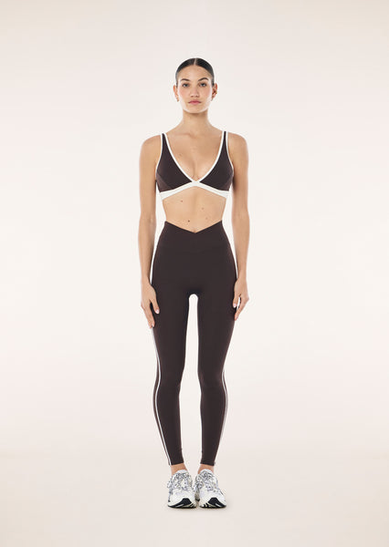 Clarity FL Legging COFFEE/ WHISPER WHITE