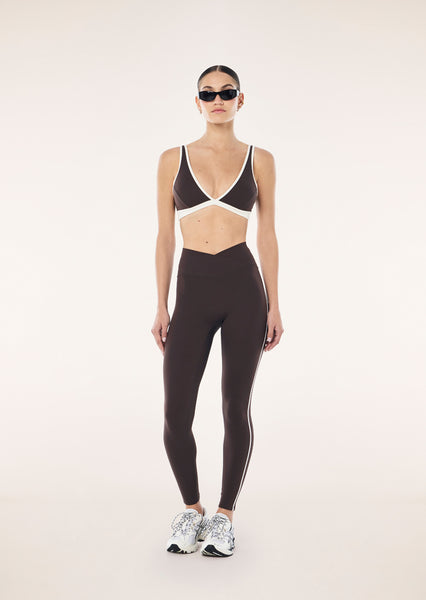 Clarity FL Legging COFFEE/ WHISPER WHITE