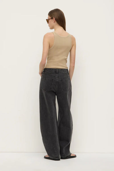 Charlie Rib Tank TAN