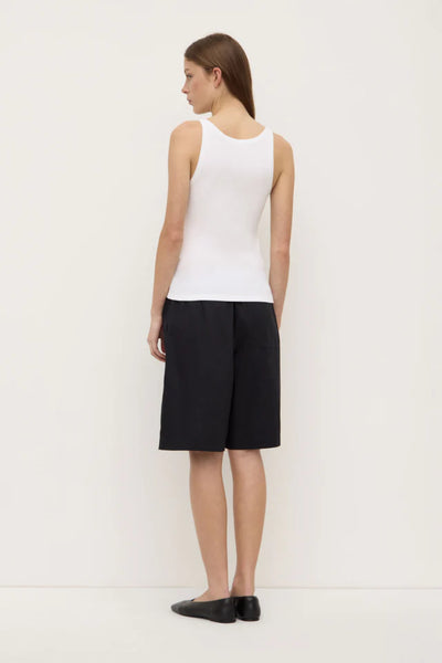 Charlie Rib Tank WHITE