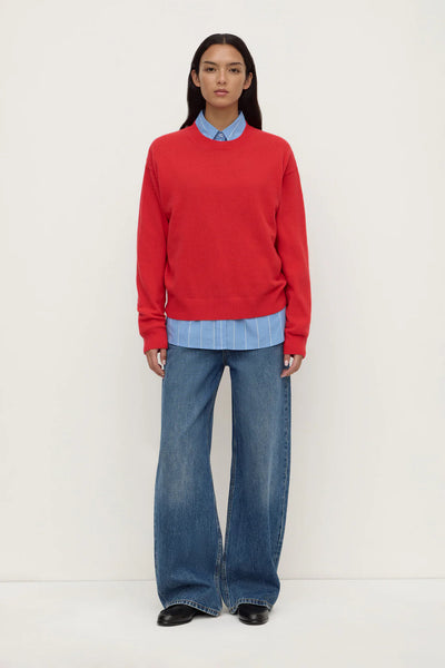 Carter Brushed Wool Sweater FLAME
