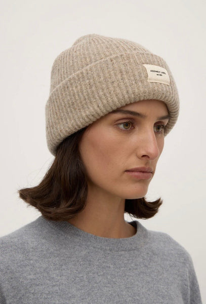 Wool Rib Beanie STONEMARLE
