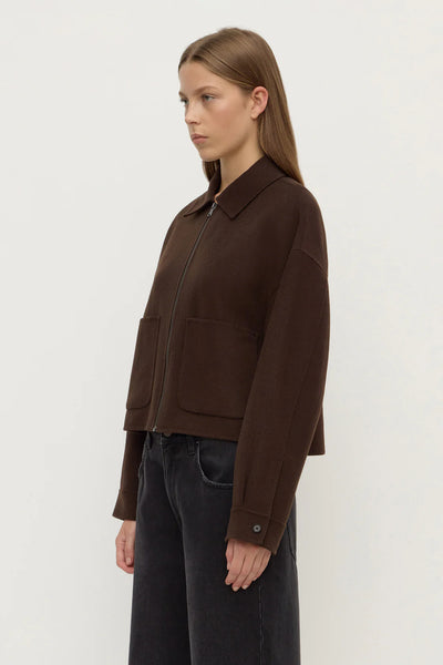 Dallas Wool Jacket DARK CHOC