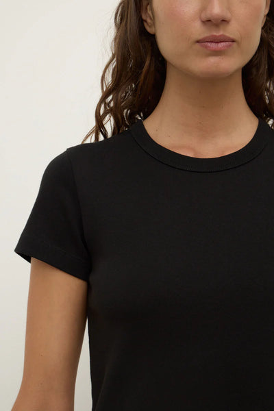 Lyla Cap Sleeve Tee BLACK