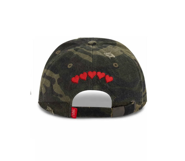 Ssaint Camo Dad Cap CHERRY