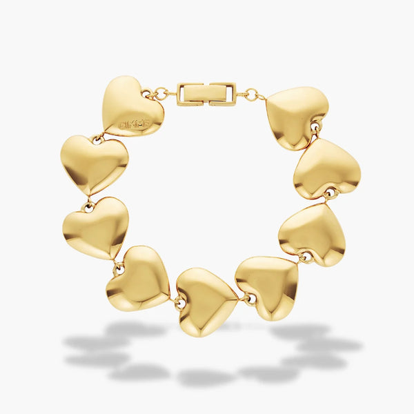 Lisa Puffy Heart Bracelet GOLD