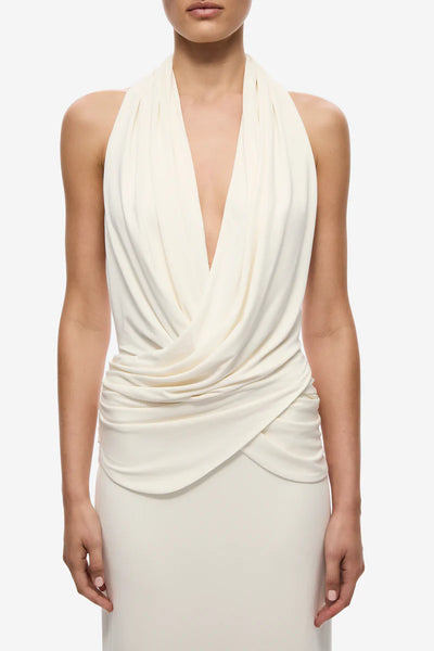 The Cabana Cupro Dress IVORY