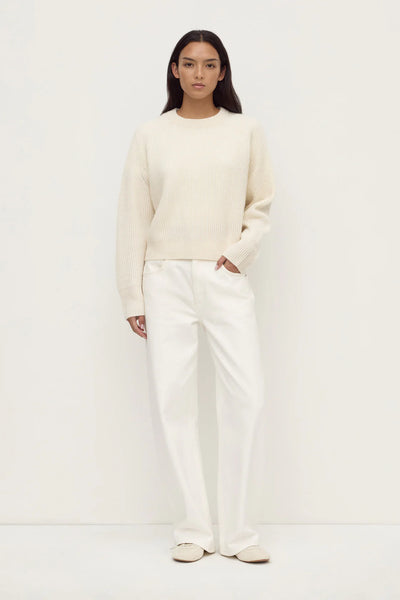 Amerie Cashmere Knit Jumper WHITE