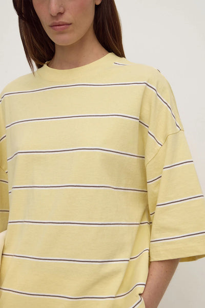 Nora Cotton Stripe Oversized Tee RIND STRIPE